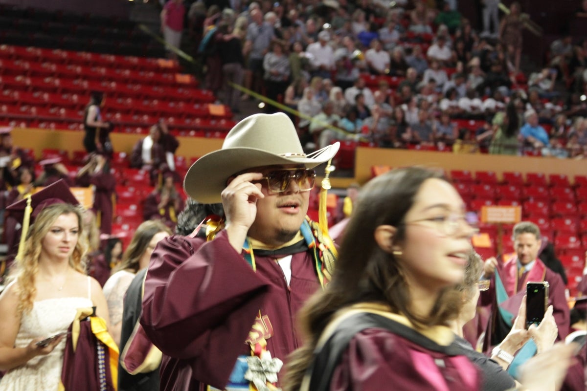 Watts College, convocation, spring 2025, Stetson, cowboy, Desert Financial Arena