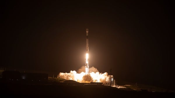 Rocket taking off.